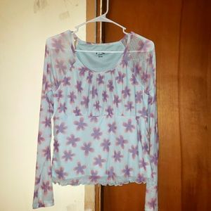 Art Class Blue Long Sleeve Top ,Girls XXL (18-20)